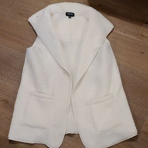 NWOT Faux White Polar Bear Vest